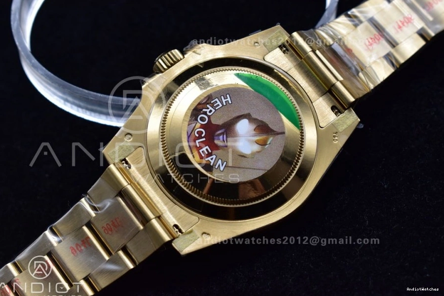 Best Ceramic Clean 1:1 Plated YG VR LN Black Steel UrbanStyle Submariner 465 Edition 116618 904L 0726